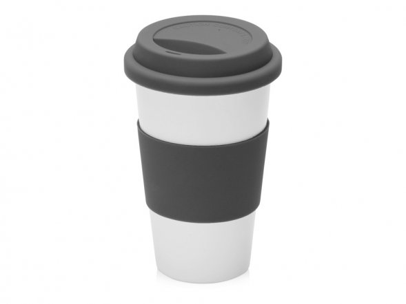 Фарфоровая кружка с двойными стенками Toronto, 300 мл, серый 