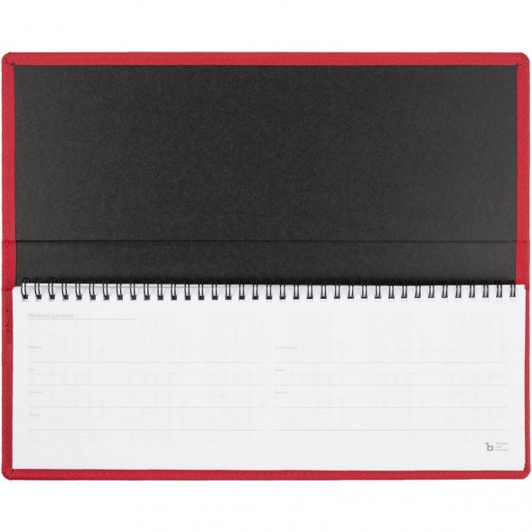 Планинг Grade, недатированный, красный 