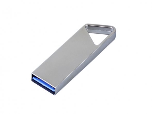 USB 3.0-флешка на 16 Гб с мини чипом, компактный дизайн, отверстие треугольной формы для цепочки 