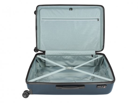 Чемодан BUGATTI Kallisto, синий, АБС-пластик, 50,5х30,5х74 см, 100 л 