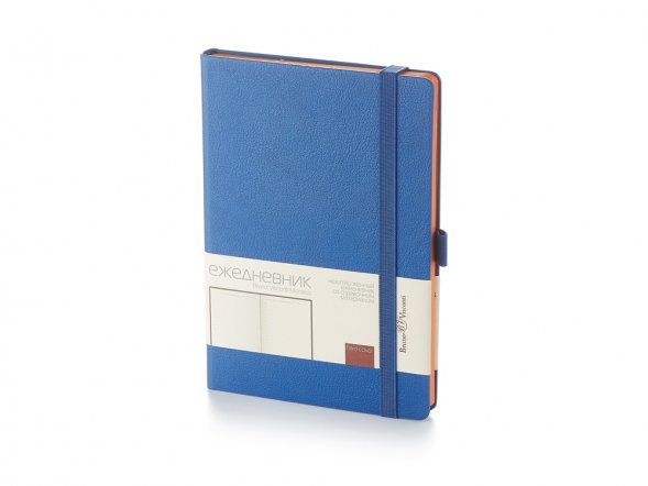 Ежедневник А5 недатированный Monaco, синий 