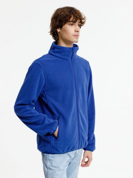 Куртка флисовая унисекс Nesse, синяя 
