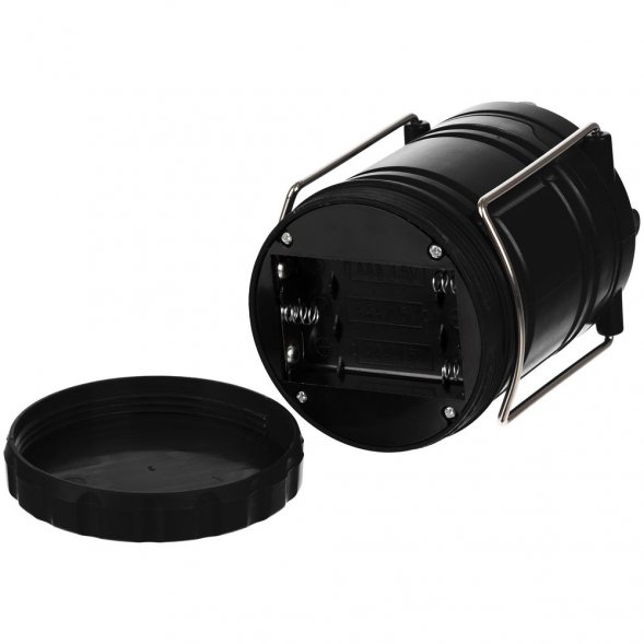 Кемпинговый фонарь с имитацией пламени Lindau Flame, черный 