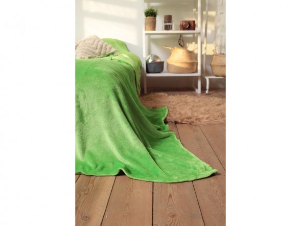 Плед флисовый Copy, зеленый 