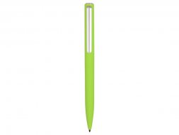 Ручка шариковая пластиковая Bon с покрытием soft touch, зеленое яблоко (Р)