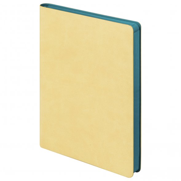 Ежедневник Latte NEW недатированный, бежевый/голубой 