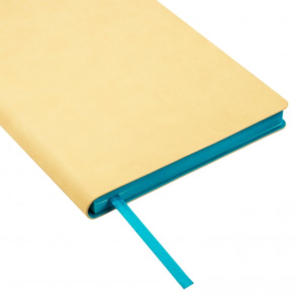 Ежедневник Latte NEW недатированный, бежевый/голубой 