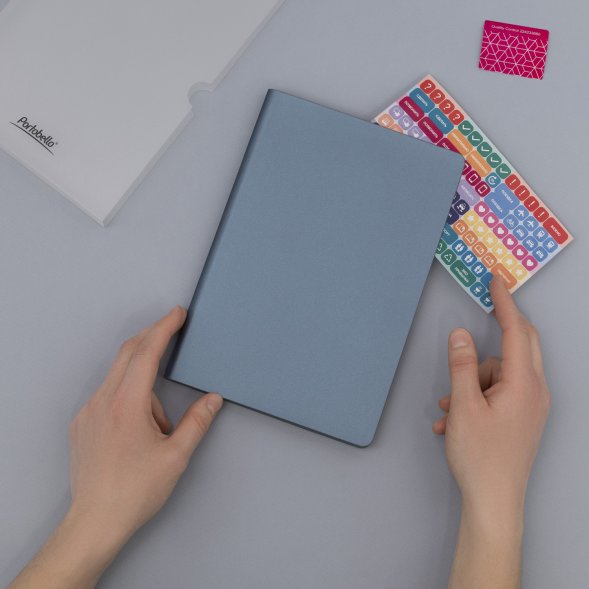 Ежедневник Moon river недатированный, стальной 