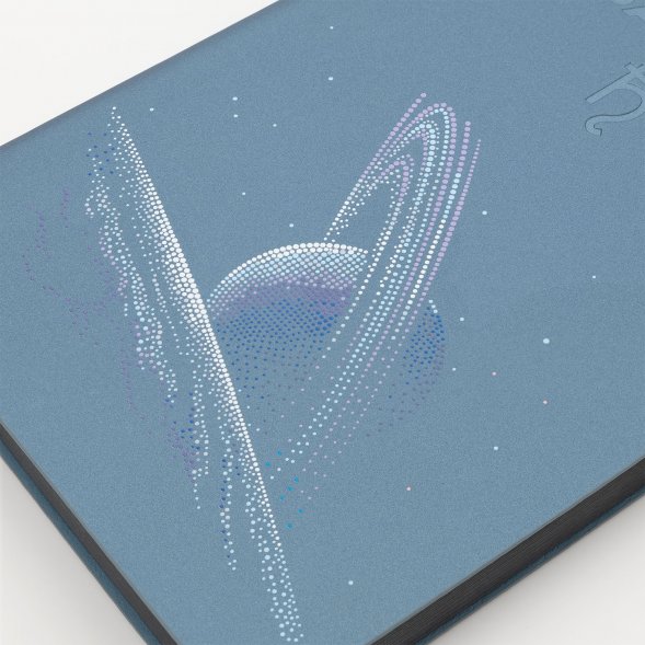 Ежедневник Moon river недатированный, стальной 