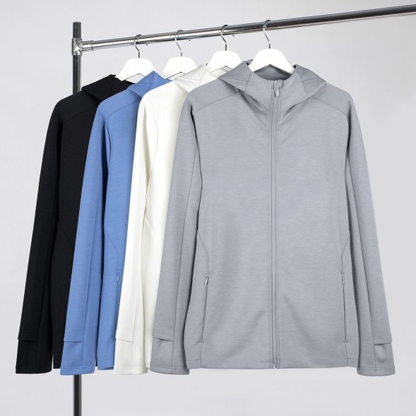 Куртка с капюшоном унисекс Begi, серая 