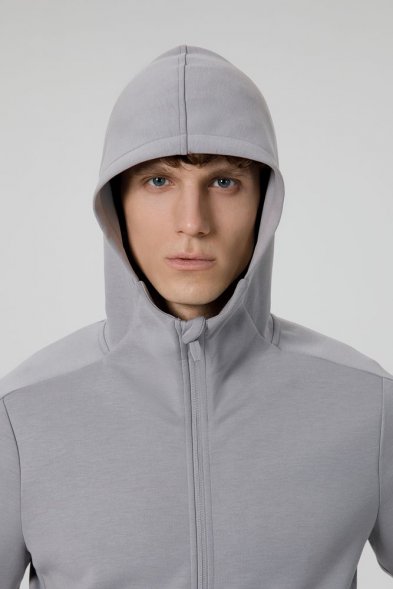 Куртка с капюшоном унисекс Begi, серая 