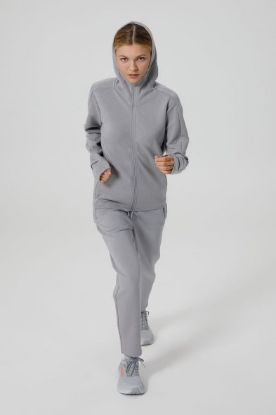 Куртка с капюшоном унисекс Begi, серая 