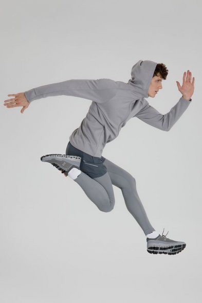 Куртка с капюшоном унисекс Begi, серая 