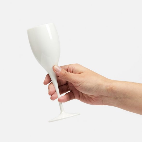 Бокал для шампанского Empresa, белый 