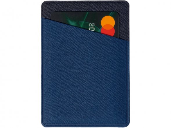 Картхолдер на 3 карты типа бейджа Favor, ярко-синий/темно-синий 