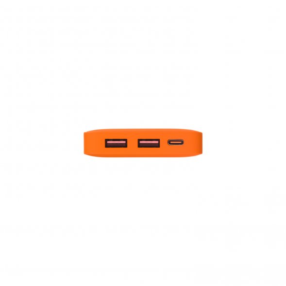 Внешний аккумулятор с подсветкой Ancor PD Plus 10000 mAh, оранжевый 