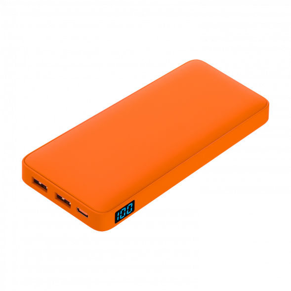 Внешний аккумулятор с подсветкой Ancor PD Plus 10000 mAh, оранжевый 