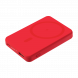 Внешний аккумулятор Largo PD 5000mAh с функцией беспроводной зарядки 15W, красный 
