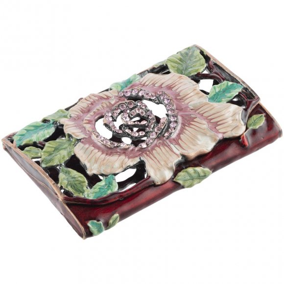 Визитница Enamel, розовая 