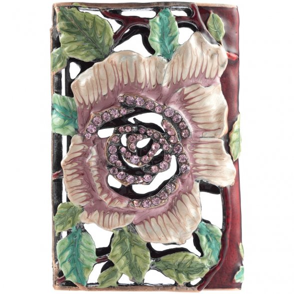 Визитница Enamel, розовая 