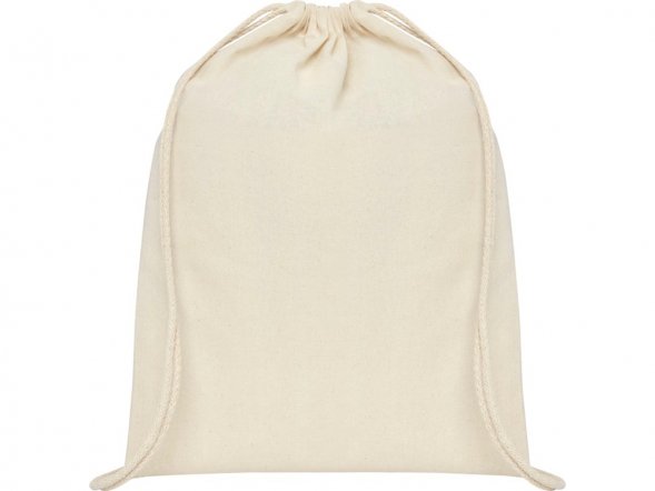 Рюкзак со шнурком Oregon хлопка плотностью 140 г/м2, natural 