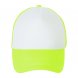 Бейсболка Bubble, желтый неон с белым 