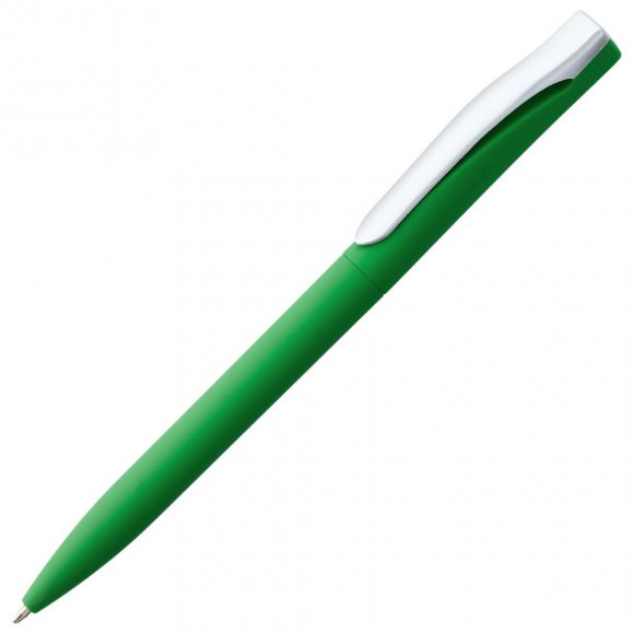 Ручка шариковая Pin Soft Touch, зеленая 