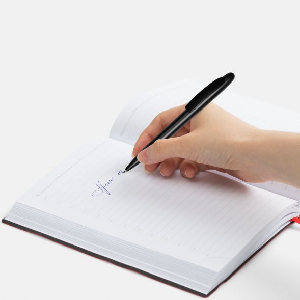 Ручка шариковая Moor Silver, ver.2, черный металлик 