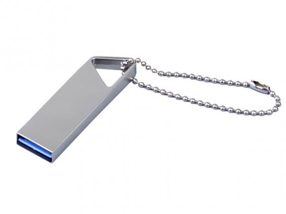 USB 3.0-флешка на 32 Гб с мини чипом, компактный дизайн, отверстие треугольной формы для цепочки 