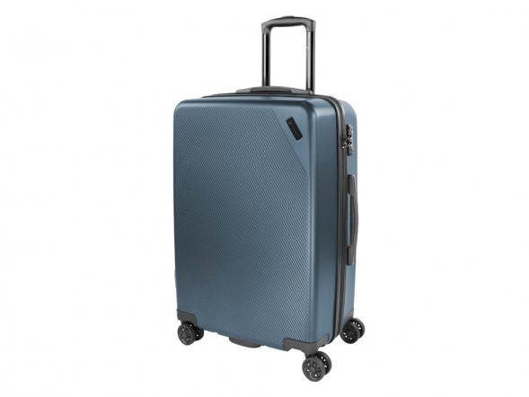 Чемодан BUGATTI Kallisto, синий, АБС-пластик, 44,5х26х63,5 см, 65 л 