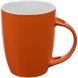 Кружка с ложкой Cheer Up, ver.2, оранжевая 