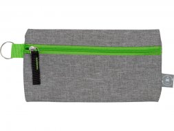 Универсальный пенал из переработанного полиэстера RPET Holder, серый/зеленый