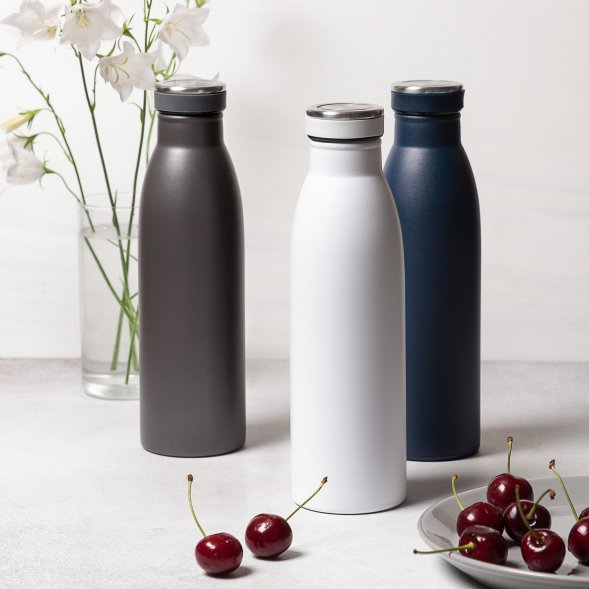 Термобутылка вакуумная герметичная Libra, белая 