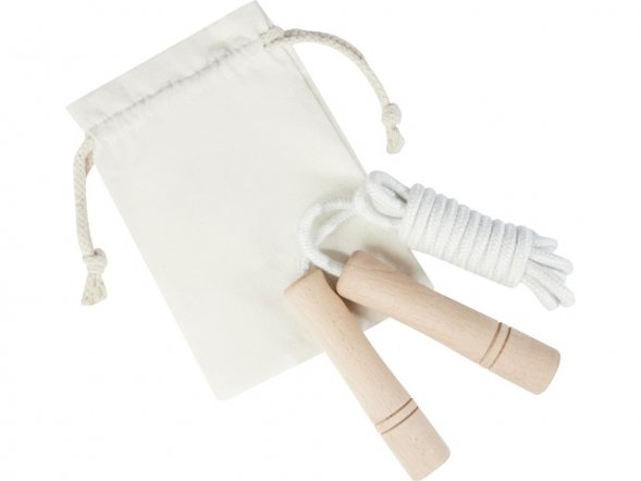 Denise скакалка с деревянными ручками в хлопковом чехле, дерево 