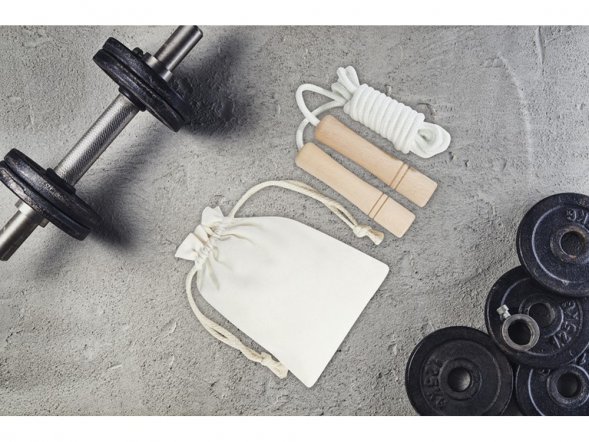 Denise скакалка с деревянными ручками в хлопковом чехле, дерево 