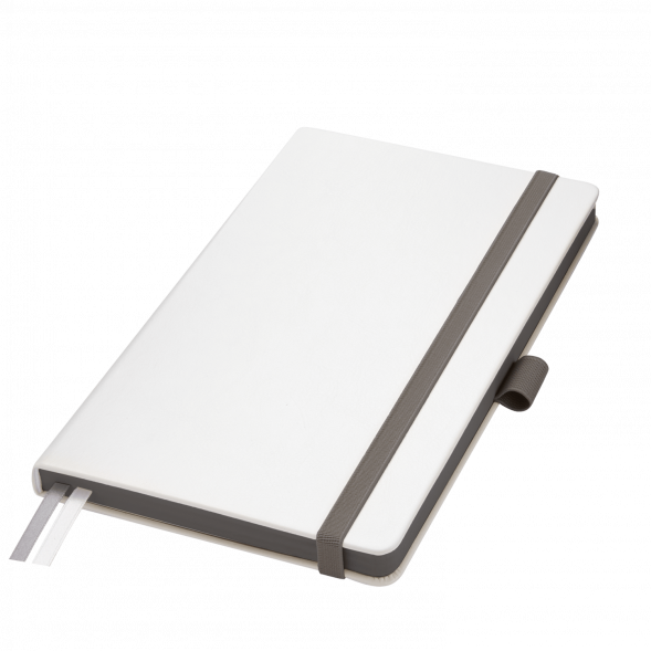 Ежедневник Arctic недатированный, белый/темно-серый 