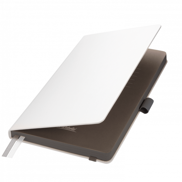 Ежедневник Arctic недатированный, белый/темно-серый 