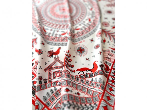 Платок Мезенская роспись 