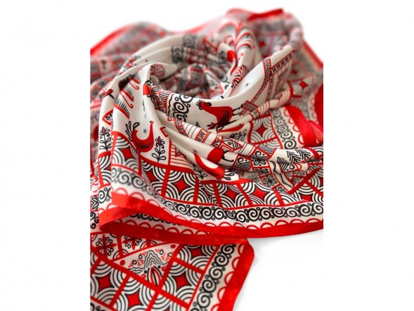 Платок Мезенская роспись 