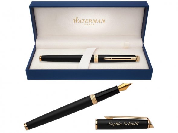 Перьевая ручка Waterman Hemisphere, цвет: MattBlack, перо: F 