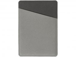 Картхолдер на 3 карты типа бейджа Favor, светло-серый/темно-серый