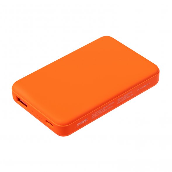 Внешний аккумулятор Largo PD 5000mAh с функцией беспроводной зарядки 15W, оранжевый 