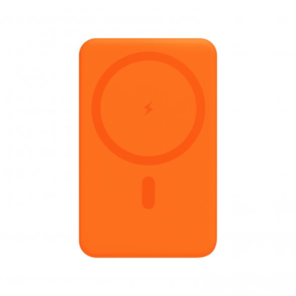 Внешний аккумулятор Largo PD 5000mAh с функцией беспроводной зарядки 15W, оранжевый 
