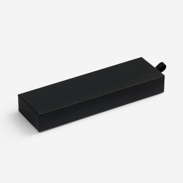 Ручка шариковая Broad Ring Soft Touch в футляре, черная 
