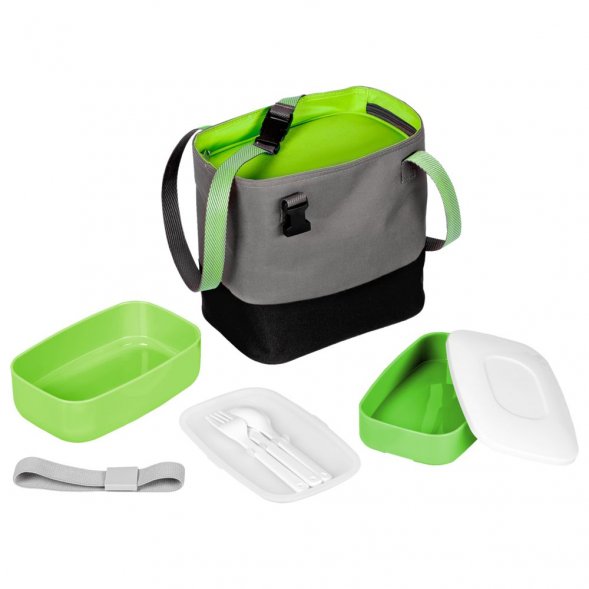 Набор ланчбоксов в термосумке Takk Mamma, зеленый 
