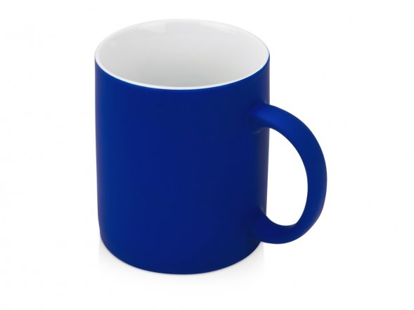 Кружка с покрытием soft-touch Barrel of a Gum, синий 