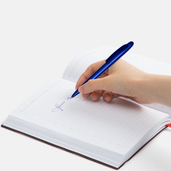 Ручка шариковая Moor Silver, ver.2, синий металлик 