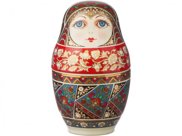 Подарочный набор Матрешка: штоф 0,5л, варенье из сосновых шишек (овальная банка), 325г 