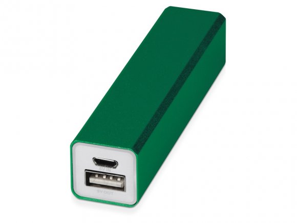 Портативное зарядное устройство Брадуэлл, 2200 mAh, зеленый 