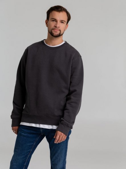 Свитшот унисекс King, темно-серый 